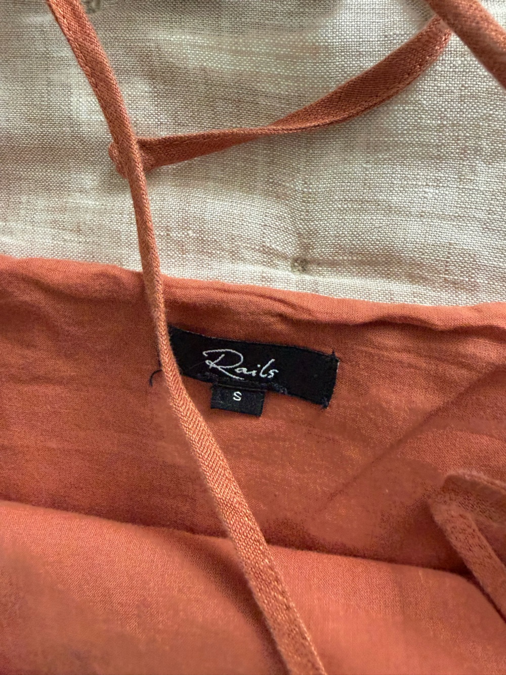 Rails Linen Dress Rust - Picture 14 of 15